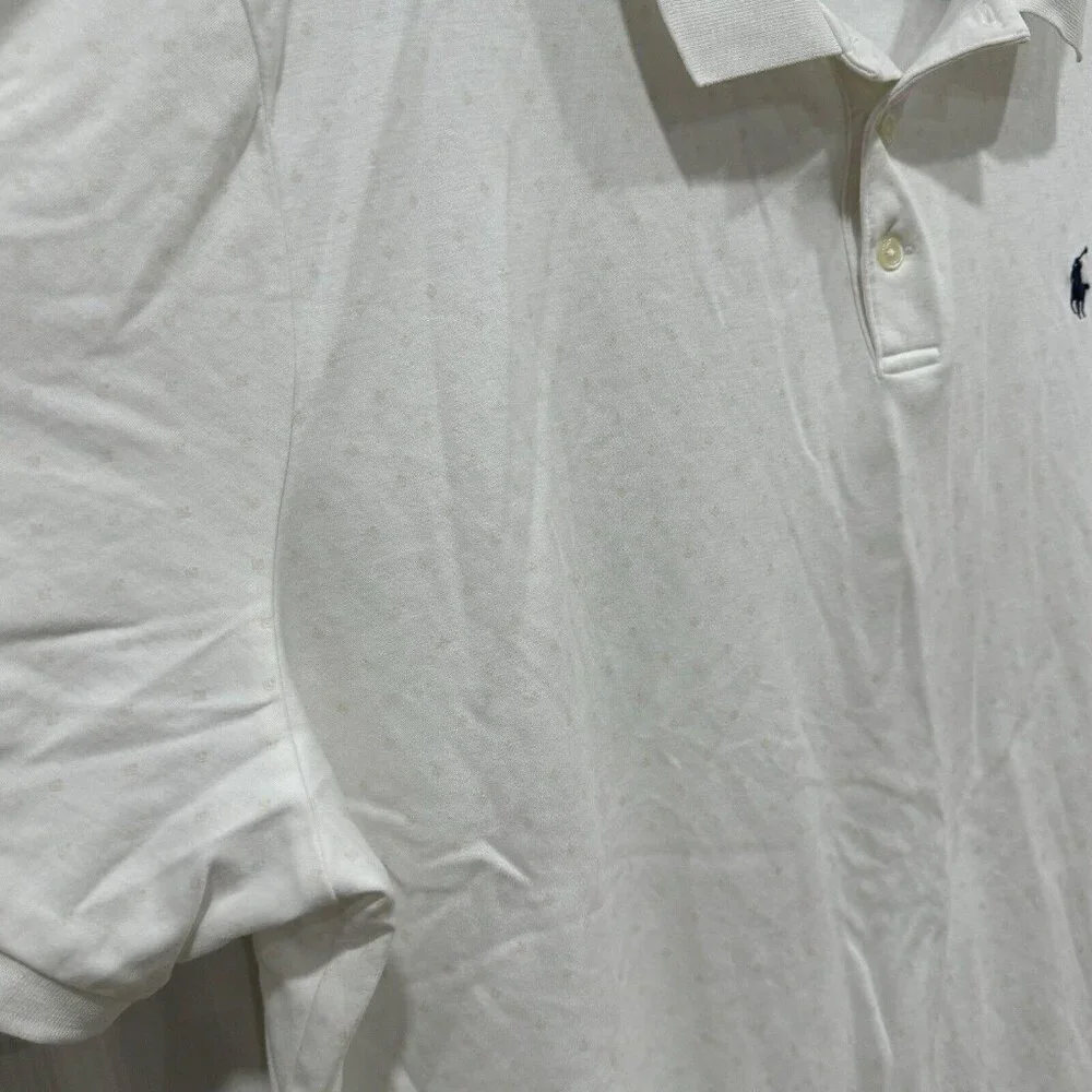 Polo Ralph Lauren Polo Shirt‎ Classic Fit Design Mens 2XL Whit
